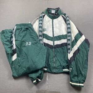 Vintage Admiral Tracksuit Suit Mens Large Green Windbreaker Hip Hop Retro Set